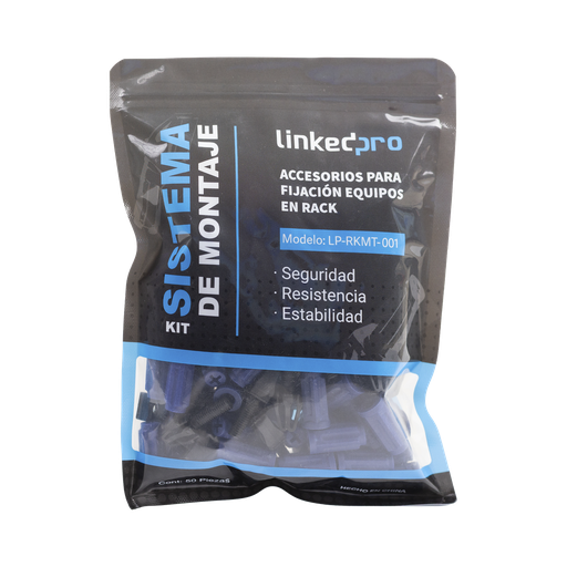 [226059] Kit de Montaje Rápido para Equipos en Rack / No más Tuercas Enjauladas / Soporta hasta 50 kg (50 Piezas)