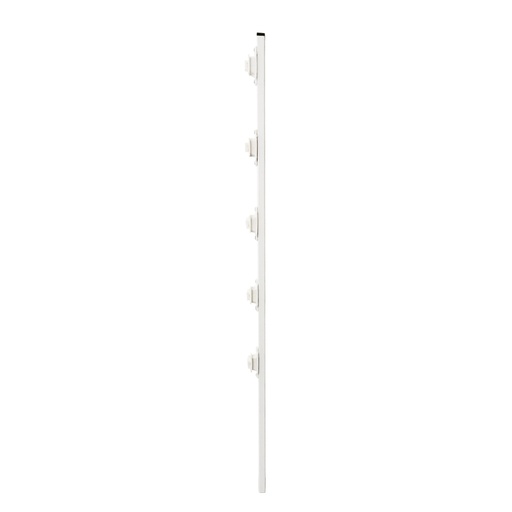 [IE400ALT01] ALTER-POSTE ECONOMICO PERFIL CON 5 AISLADORES DE PASO BLANCO COLOCADOS CADA 20CM, PARA CERCAS ELECTRIFICADAS