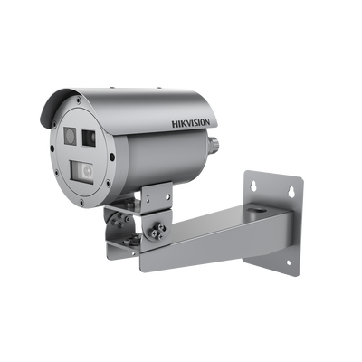 [235151] Bala IP Térmica Dual / Termico 7 mm (256 X 192) + Óptico 4 mm (4 MP) / Termométrica / Detección de Temperatura / IP68 / 30 mts IR / Antiexplosión / Anticorrosión