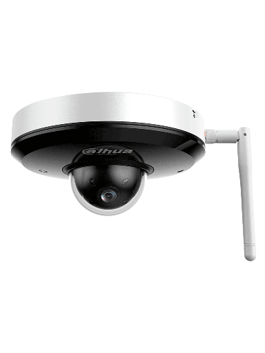 [DHT0060097] DAHUA DH-SD1A204DB-GNY-W Camara IP Domo PTZ ofrece 2MP con tecnología Starlight para claridad en baja luz, zoom óptico 4X, visión nocturna IR de 20m, detección facial, micrófono integrado, SMD 3.0 y protección IP66/IK08.