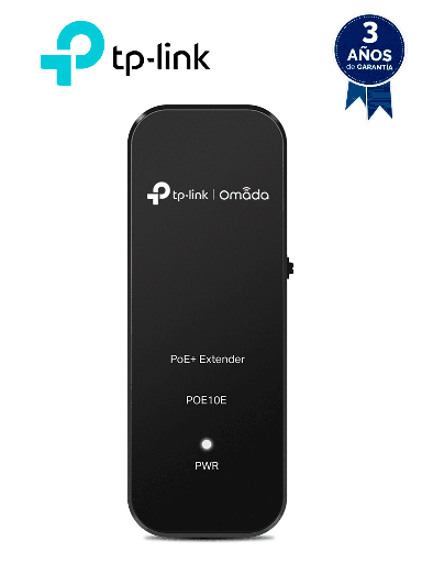 [TPL2350008] TP-LINK TL-POE10E - Extensor PoE+ Fast Ethernet , Extiende una conexión de red PoE/PoE+ 100m – 250m adicionales (Modo 10 Mbps) desde el equipo de fuente de alimentación PoE , Compatible con dispositivos 802.3af/at , 2 puertos de 10/100Mbps.
