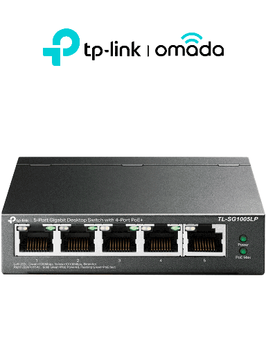 [TPL3720037] TP-LINK - TL-SG1005LP - Switch de escritorio Gigabit de 5 puertos con 4 puertos PoE+