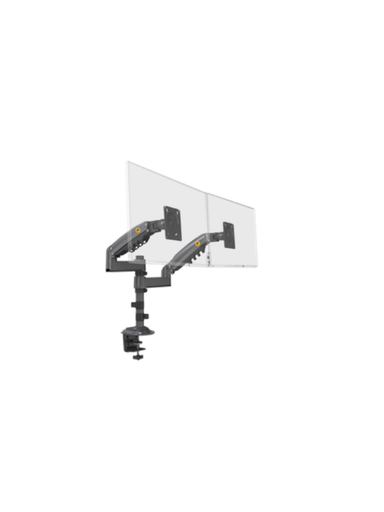 [OEM0530006] TCE H180  - Montaje de Escritorio articulado para 2 monitores de 17 a 27" / Soporta hasta 19kg por monitor / Vesa 75 x 75 / 100 x 100 / Acero / Rotación: 360#NUEOMSAX