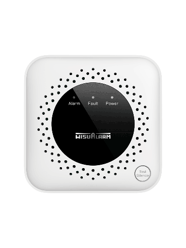 [DHT1440014] DAHUA WISUALARM DHI-HY-GA40A -Detector de gas metano (CH₄) autónomo, sensor de gas catalítico, salida de relevador, salida de válvula, detección de temperatura ambiente, alarma de 70 dB, LED indicadores, certificación CE, #LoNuevo #Wisualarm