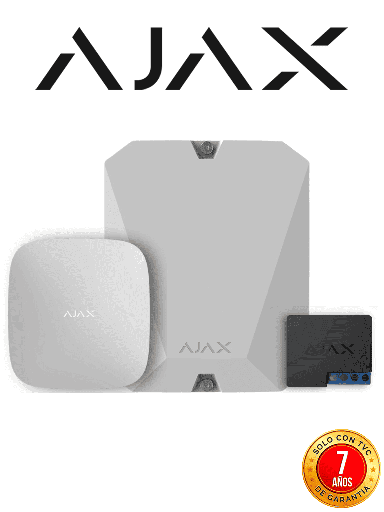 [AJX2480024] AJAX KIT HUB 4G MULTITRANSMITTER+RELAY - Panel de alarma Hub 4G conexión ETHERNET- 4G APP “AJAX PRO” iOS y Android , 1 MultiTransmitter y un Relé de baja tensión.