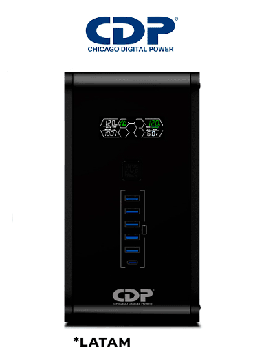 [CDP2360008] CDP R-Smart751 - UPS / 750VA / 375W / 10 Terminales de salida / 5 Salidas con respaldo de batería y AVR / 5 Salidas con supresión de picos / Pantalla LCD / 
