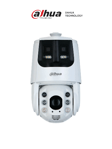 [DHT0060079] DAHUA DH-SDT6C425-4P-GB-APV-0280 Cámara PTZ panorámica  IP/ 4 Megapixeles/  Iluminadores Duales Inteligentes/ 25X Zoom/ Starlight/ IR hasta 200 m/ Auto-tracking/ Protección Perimetral/ Detección Facial/ IP66/ Disuasión Activa/ Sirena y Estrobo
