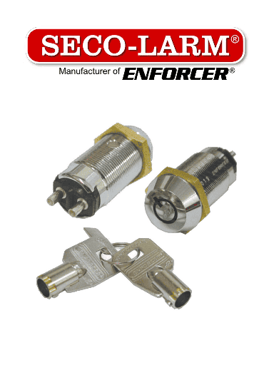 [SEC1220009] Seco-Larm SS-095-1H1 - Interruptor de bloqueo de llave tubular