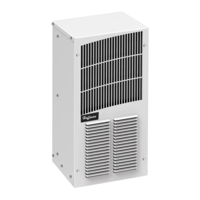 [239652] Aire Acondicionado Compacto Para Exterior, Uso en Gabinetes de Telecomunicaciones de Grado Industrial, Frío T20, 2000 BTU, 115 Vca, de Acero, Color Negro