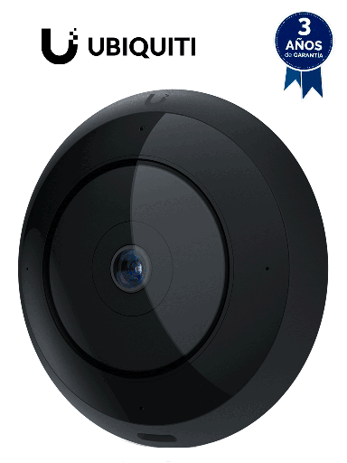 [UBI0080031] UBIQUITI UVC-AI-360 - Camara fisheye con función de PTZ de 4MP 360° , IR de 9 metros , IA avanzada: detecta personas, lee matrículas, audio bidireccional , POE + , Exterior/Interior , Antivandalica.