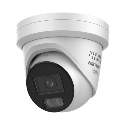 [235989] [Dual Light + ColorVu 3.0 + HikAI] Turret IP 8 Megapixel / Lente 2.8 mm / 30 mts IR + Luz Blanca / 2 Microfonos Integrados / Exterior IP67 / Estrobo Luz Blanca / WDR 130 dB / ACUSENSE 3.0 / Metal / NEMA 4X / ACUSEARCH