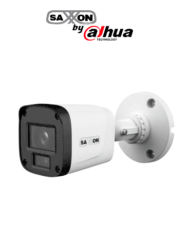 [DHT0290103] SAXXON SUA-HAC-B20P-0280B- Cámara Tipo Bala de 2 Megapíxeles & 1080P/ Lente de 2.8 mm Con Apertura de Hasta 100°/ Iluminación IR Inteligente de Hasta 20m/ Para Exterior IP67/ Material Plastico de Alta Duración/ Funcionamiento en Modos CVI & AHD & TVI