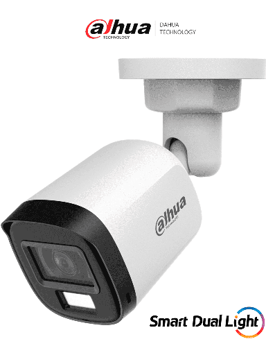 [DHT0290107] DAHUA DH-HAC-B2A21N-U-IL-A- Cámara Bullet de 2 Megapíxeles/ Lente de 2.8 mm Apertura de Hasta 100°/ Micrófono Integrado/ Iluminador Dual Inteligente de Hasta 30Mts de IR y 20Mts Luz Calida/ Para Exterior IP67/ Metálica/ #LoNuevo