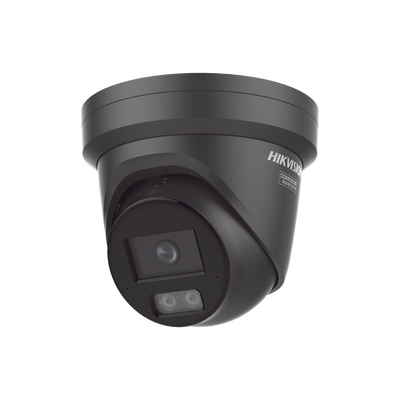 [240077] [Dual Light + ColorVu 3.0 + HikAI] Turret IP 4 Megapixel / Lente 2.8 mm / 30 mts IR + Luz Blanca / 2 Microfonos Integrados / Exterior IP67 / WDR 130 dB / ACUSENSE 3.0 / Metal / NEMA 4X / ACUSEARCH