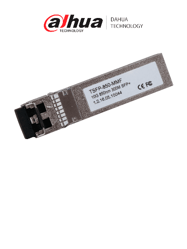 [DHT4160002] DAHUA TSFP-850-MMF Módulo de Fibra Óptica Doble fibra multimodo/ Puerto LC / 850 nm de envío y 850 nm de recepción/ Distancia de transmisión hasta 300 m