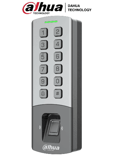 [DHT0680008] DAHUA DHI-ASI1212M-DW Control de Acceso Standalone antibandalico / Teclado mecánico / IP65 & IK08 / 10,000 usuarios / 3,000 huellas / 10,000 tarjetas ID / 1,000 Contraseñas / 100,000 Registros de evento 