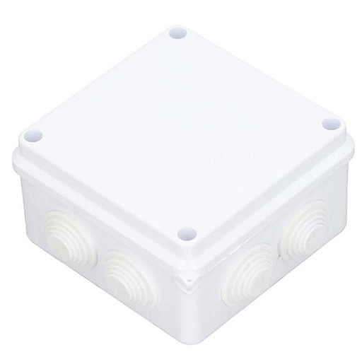 [TCA0430004] SAXXON PB100 - Caja de conexiones con 7 entradas / PVC libre de halógenos / Compatible con cámaras Bullet / Domo / Dimensiones 100 x 100 x 70 mm (Ancho x Alto x Fondo) / IP55