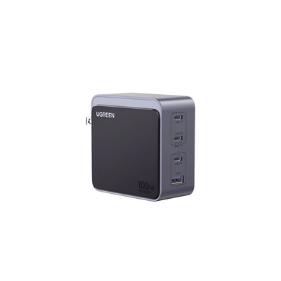 [237820] Cargador de 100W serie Nexode S | 4 Puertos de Carga Rápida | 3 USB-C | 1 USB-A | Tecnología GaN II | PD3.0 | QC4.0 | FCP/SCP/AFC/PPS/PPS2.0 | Tecnología de Protección Térmica | Optimiza la Carga | Carcasa Ignifuga.