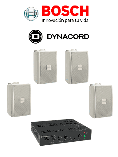 [RBM1390036] BOSCH M_KITU1204UC30W - Kit de Audio / Amplificador 120W / 4 Bocinas 30W Blancas
