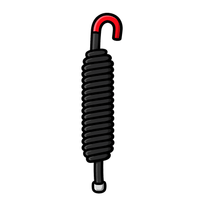 [239926] Resorte ROJO para Barreras Vehiculares Hikvision DS-TMG520 / Refacción 