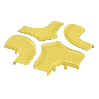 [201334] Tapa Para Accesorio de 4 Vías Horizontal FRFWC6X4LYL, Para Canaletas FiberRunner™ 6X4, Color Amarillo