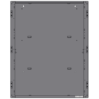 [242844] Gabinete de 2 Niveles / para Panel N16X / Serie INSPIRE de NOTIFIER / Color Negro