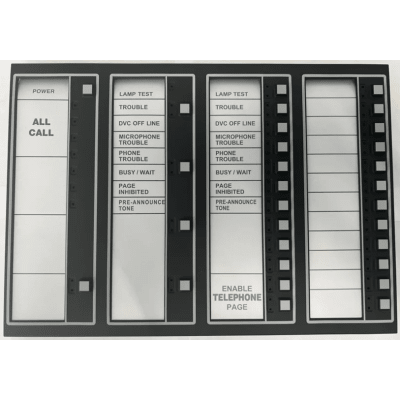 [243142] Teclado para Comando de Voz Digital DVC-EM / para Panel N16X / Serie INSPIRE de NOTIFIER