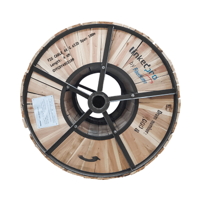 [239987] Carrete de 4 km de Fibra Óptica Aérea Figura 8 G.652D, Monomodo de 48 Hilos, Exterior, Span 100, Loose Tube