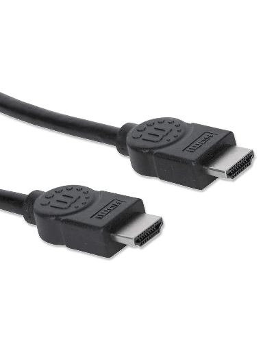 [MAN2760033] MANHATTAN - 306133 - Cable HDMI de Alta Velocidad / 4K@30Hz, 3D, HDMI Macho a HDMI Macho, Blindado, Negro, 5 m (16.5 ft.)