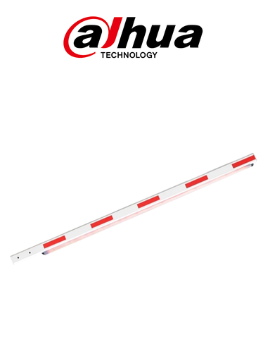 [DHT0960031] DAHUA IPMECD-0162-M40-LED Brazo de aluminio recto de 4 Metros con tiras LED para barrera vehicular / Compatible con modelo DHI-IPMECD-1062-LED