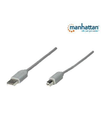 [MAN1760069] MANHATTAN 341028 - Cable USB A-B 4.5M, Gris