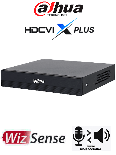 [DHT0350039] DAHUA DH-XVR1B04H-I/T - DVR de 4 canales 5MP Lite WizSense y H.265+/ HDCVI X PLUS/ Soporta 4 Canales + 2 IP o Hasta 6 Canales IP/ Audio Bidireccional en los 4 Canales/ SMD Plus y Búsqueda Inteligente de Humanos y Vehículos/ Compatible con Dolink Care