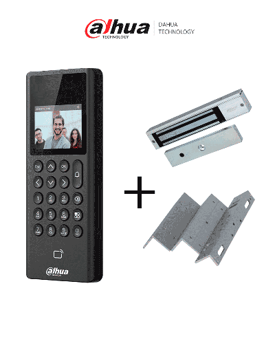 [DHT0680009] DAHUA Paquete de Control de Acceso y Asistencia con Reconocimiento Facial  +  Soporte en ZL + Cerradura Magnetica de 600 Lbs/ 280 Kg