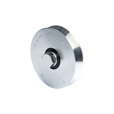 [218282] 300V / Rueda de 14cm SIN Soporte Para Puertas Corredizas de hasta 270 Kg / Canal Tipo "V"