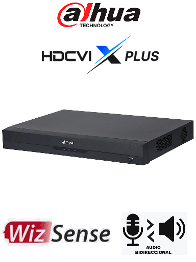 [DHT0370058] DAHUA DH-XVR5232AN-I3/T - DVR de 32 Canales 5 MP Lite WizSense/ HDCVI X PLUS/ Audio Bidireccional en los 32 Canales/ H.265+/ Hasta 32 Ch HDCVI/ Reconocimiento Facial/ SMD Plus/ Protección Perimetral/ 2 Sata de Hasta 16 TB/ Compatible con Dolink Care