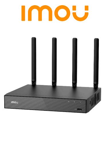 [IMO0200003] IMOU NVR-N118W-8A0E NVR WIFI 18 Canales, Disco duro de 3.5 pulgadas hasta 16T, micrófono y altavoz integrados, cuatro antenas 2,4 G/5 G Wi-Fi 6, aplicación IMOU HDMI/VGA, emparejamiento automático.
